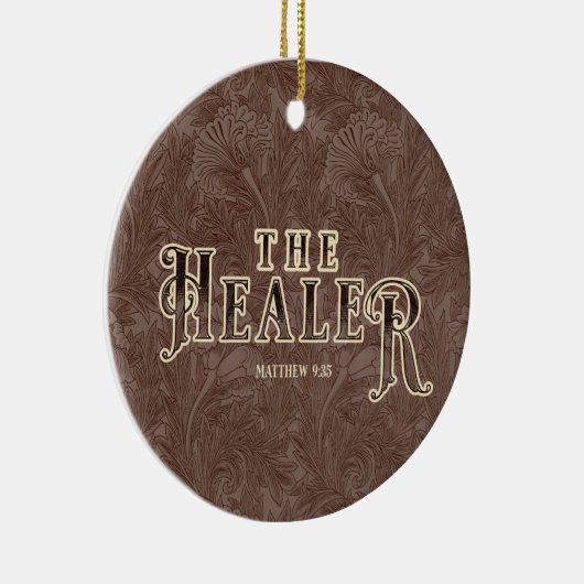 イエスキリストのヒーラー名バイブル聖なる書物、 経典 セラミックオーナメント (右)