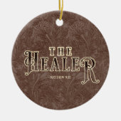 イエスキリストのヒーラー名バイブル聖なる書物、 経典 セラミックオーナメント (正面)