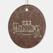 イエスキリストのヒーラー名バイブル聖なる書物、 経典 セラミックオーナメント (左)
