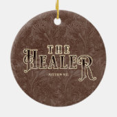イエスキリストのヒーラー名バイブル聖なる書物、 経典 セラミックオーナメント (裏面)