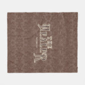 イエスキリストのヒーラー名バイブル聖なる書物、 経典 フリースブランケット (正面(横))