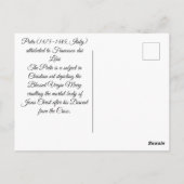 イエスキリストのピータ ポストカード (裏面)