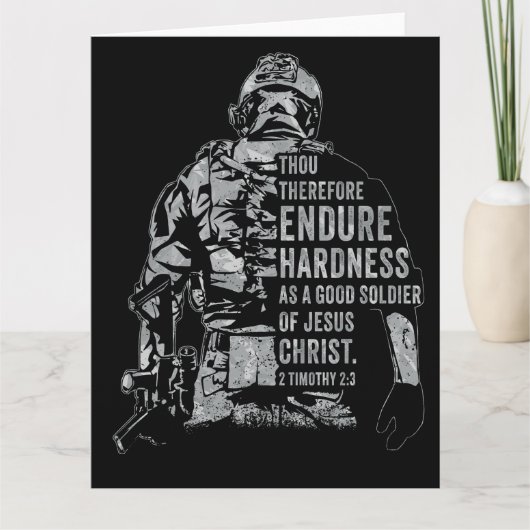 イエスキリストの兵士 – キリスト教信義軍 サンキューカード (正面)