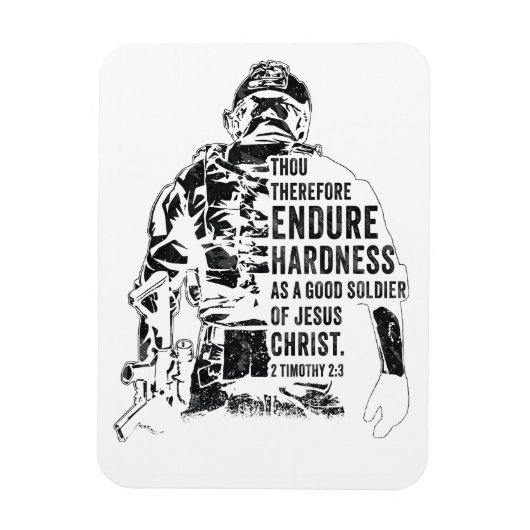 イエスキリストの兵士 – キリスト教信義軍 マグネット (縦)