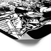 イエスキリストの十字架ヴィンテージ芸術プリント! ポスター (角)