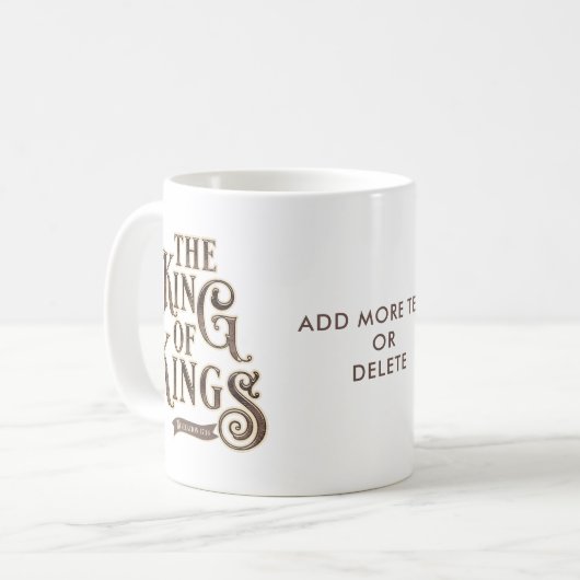 イエスキリストの名前キングスバイブルの王 コーヒーマグカップ (正面左)