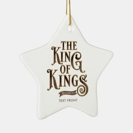 イエスキリストの名前キングスバイブルの王 セラミックオーナメント (右)