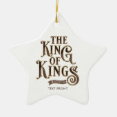 イエスキリストの名前キングスバイブルの王 セラミックオーナメント (正面)