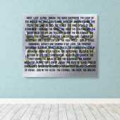 イエスキリストの多くの名前 キャンバスプリント (インサイチュ (ウッドフロア))