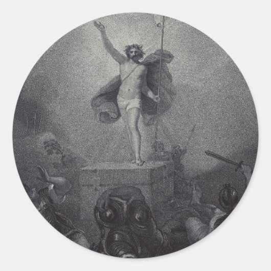 イエスキリストの復活 ラウンドシール (正面)