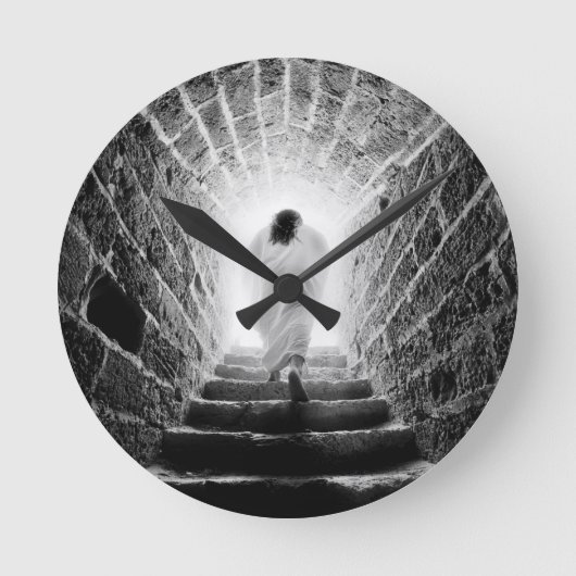 イエスキリストの復活 ラウンド壁時計 (正面)