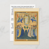 イエスキリストの昇天 サンキューカード (正面/裏面)