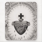 イエスキリストの最も神聖なハート マウスパッド (正面)