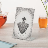 イエスキリストの最も神聖なハート 台座サイン (インサイチュ)