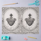 イエスキリストの最も神聖なハート 薄葉紙 (クラフト)