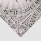 イエスキリストの最も神聖なハート 薄葉紙 (詳細)