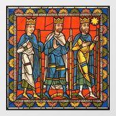 イエスキリストの生涯のシャルトルのステンドグラス ウィンドウサイン (シート)