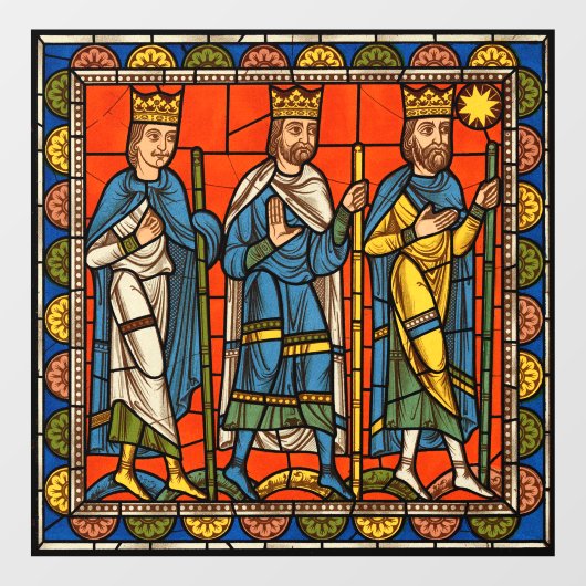 イエスキリストの生涯のシャルトルのステンドグラス ウィンドウサイン (シート)