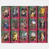 イエスキリストの生涯 フリースブランケット (正面(横))