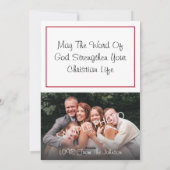 イエスキリストの聖なる名前の写真グリーティングカード シーズンカード (裏面)