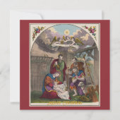 イエスキリストの誕生フラットカード シーズンカード (正面)