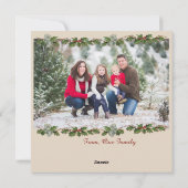 イエスキリストの誕生フラットフォトカード シーズンカード (裏面)