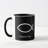 イエスキリストの魚のシンボル マグカップ (左)