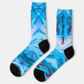 イエスキリストは私にはっきりした色靴下が大好き ソックス (左)