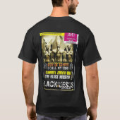 イエスキリストは黒人の基本的な黒いTシャツだ Tシャツ (裏面)