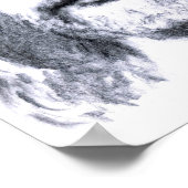 イエスキリストスケッチアートプリント ポスター (角)