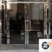 イエスキリストフェイクステンドグラス ウィンドウサイン (オフィスドア)