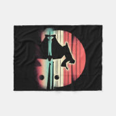 イエスキリストボウリングをする人、 クリケットの投手おもしろい – キリスト教信者ボー フリースブランケット (正面(横))