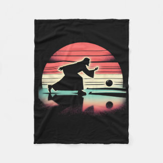 イエスキリストボウリングをする人、 クリケットの投手おもしろい – キリスト教信者ボー フリースブランケット