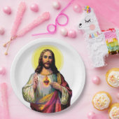 イエスキリストポップ・アートのスインアートスタイル ペーパープレート (パーティー)