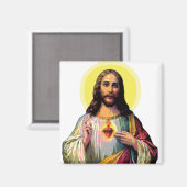 イエスキリストポップ・アートのスインアートスタイル マグネット (正面/裏面)