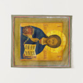 イエスキリストロシアのアイコン タペストリー (正面(横))