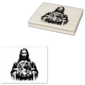 イエスキリスト世界美術イラストレーション ラバースタンプ (押印)