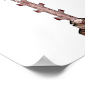 イエスキリスト十字刺し刺しゅうヴィンテージ芸術 ポスター (角)