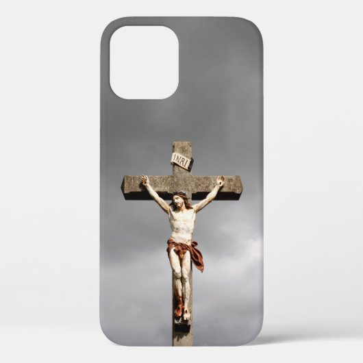 イエスキリスト十字架像ケースメイトiPhone C Case-Mate iPhoneケース (裏面)