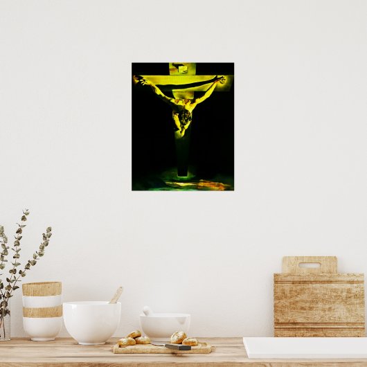 イエスキリスト十字架01ポスター ポスター (キッチン)