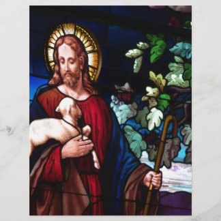 イエスキリスト子羊デザイングラスアートデスティニー