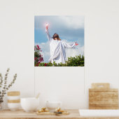 イエスキリスト復活イースタークリスチャンのポスター ポスター (キッチン)