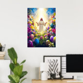 イエスキリスト復活イースター ポスター (ホームオフィス)