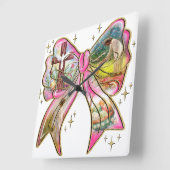 イエスキリスト復活祭イエスキリスト男性と女性 スクエア壁時計 (傾斜)