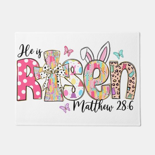 イエスキリスト復活祭イエスキリスト男性、女性、キ ドアマット (正面)