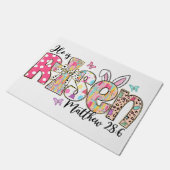 イエスキリスト復活祭イエスキリスト男性、女性、キ ドアマット (アングル)