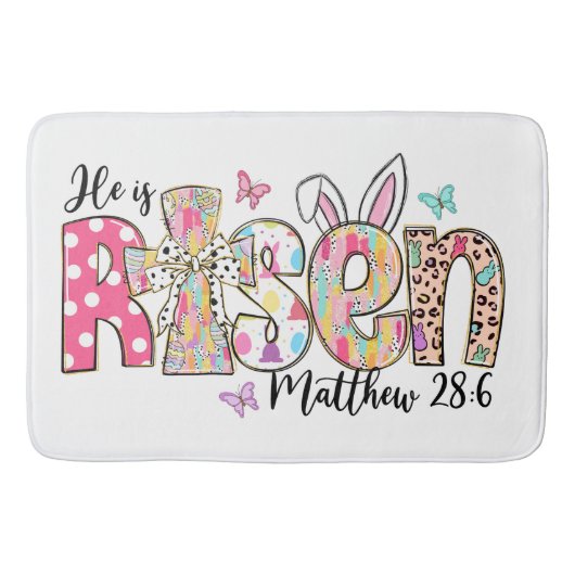 イエスキリスト復活祭イエスキリスト男性、女性、キ バスマット (正面)