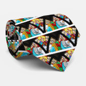 イエスキリスト最後の晩餐ステンドグラスの窓 ネクタイ (ロール)