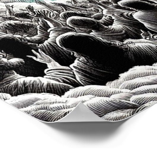 イエスキリスト歓喜宗教基督教美術 ポスター (角)