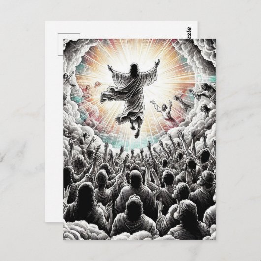 イエスキリスト歓喜宗教基督教美術 ポストカード (正面/裏面)